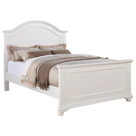 Classic Queen Panel Bed with Plank Detail